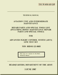 Boeing Helicopter CH-47 D Series Aviation and Intermediate Maintenance repair Parts and Special Tools List Manual - 1987 - TM 55-4920-429-23P