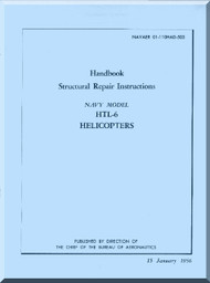 Bell Helicopter HTL6 Structural Repair Instructions  Handbook Manual
