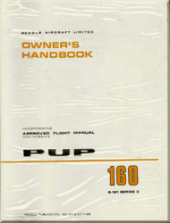 Beagle PUP 160  Aircraft Owner's  Handbook  Manual -  Approved Flight Manual - 1968
