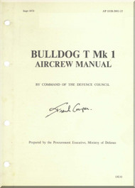BAe / Beagle / Scottish Aviation Bulldog  T Mk.1 Aircraft Aircrew  Manual -