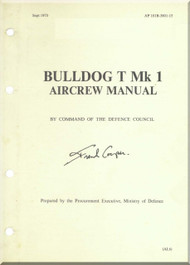 BAe / Beagle / Scottish Aviation Bulldog  T Mk.1 Aircraft Aircrew  Manual -