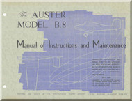   Auster Model B.8 Aircraft  Instructions and Maintenance Manual