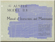Auster Model B.8 Aircraft  Instructions and Maintenance Manual