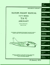 LTV / Vought TA-7C " Corsair II  "  Aircraft Flight  Manual 01-45AAF-1 - 1979