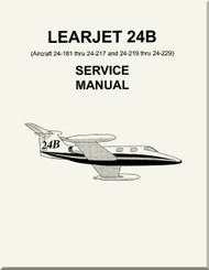 Learjet 24  B  Series Aircraft Service Manual 