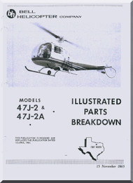 Bell Helicopter 47 J-2 & J-2A Illustrated Parts Catalog  Manual  - 1965