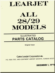 Learjet 28 / 29 Series Aircraft Illustrated Parts Catalog  Manual