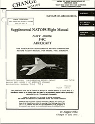 Vought F8C   Supplement Flight Manual   AN 01-45HHC-501A . 1964