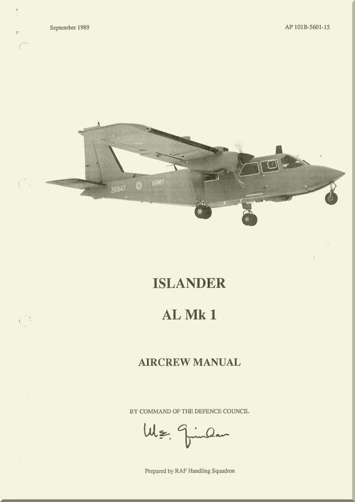 Britten-Norman Islander Aircraft AL Mk 1 Aircrew Manual