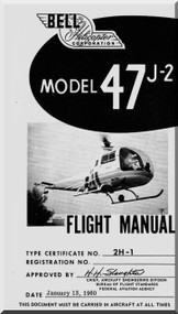 Bell Helicopter 47 J-2 Flight  Manual  - 1960