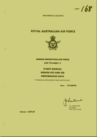 Dassault Mirage III O D  Aircraft Flight  Manual - Performance Data  -RAAF - AAP7213.00-1-1