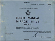 Dassault Mirage III  O-F Aircraft Flight Manual - Description and Operation  Book 1 - TEXT 