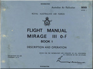 Dassault Mirage III  O-F Aircraft Flight Manual - Description and Operation  Book 1 - TEXT