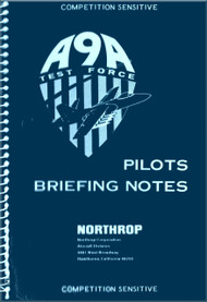 Northrop A-9A  Aircraft Pilots Briefing Notes   Manual 