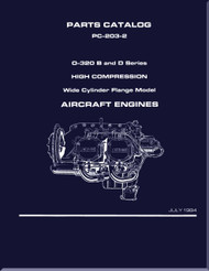 Lycoming O-320 B, D  High Compression WCFM Aircraft Engine Parts Manual   PC-203-2 - 1984