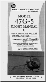 Bell Helicopter 47 G-5 Flight  Manual - 1966