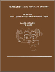 Lycoming O-360-J2A  Wide Cylinder Flange Models  Aircraft Engine Parts Manual   PC-306-11