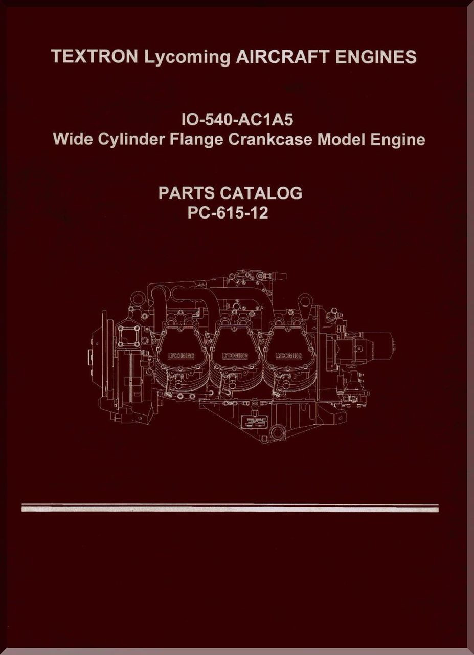 IO540 AC1A5 Series Aircraft Engine Parts Manual PC615 12