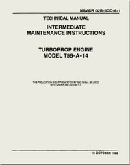 Allison T56-A-14  Aircraft Engine Depot Maintenance Manual 02B-5DD-6-1 -1998