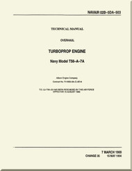 Allison T56-A-7A ,  Aircraft Engine Overhaul   Manual 02B-5DA-503 -1994