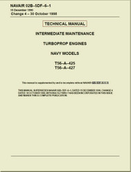 Allison T56-425,  427 ,  Aircraft Engine Maintenance Instructions   Manual 02B-5DF-6-1 - 1988