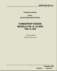 Allison T56-A-16 and A-423 ,  Aircraft Engine Maintenance Instructions   Manual 02B-5DE-6-2 - 1995