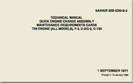 Allison T56 (All Models ) Aircraft Engine Quick Engine Change Assembly Maintenance Requirements Cards   Manual 02B-5DD-6-3 1977