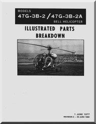 Bell Helicopter 47 G-3B-2 G-3B-2A  Illustrated Parts Catalog  Manual 