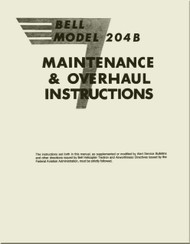 Bell Helicopter 204 B  Maintenance & Overhaul Instructions  Manual -