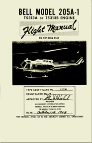 Bell Helicopter 205 A-1  Flight Manual - SN 30128  & Sub - 1968 - BHT-205A1-FM-3