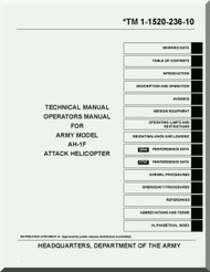 Bell Helicopter AH-1F Flight  Manual  - TM 55-1520-236-10