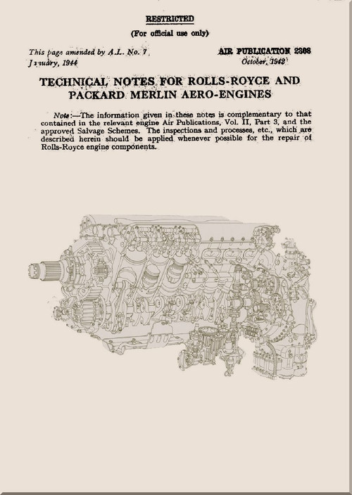 Rolls Royce Merlin Aero Engine Manual
