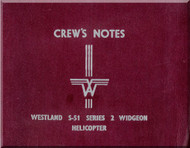 Westland - Sikorsky S.51  Series 2 Widgeon Helicopter Crew's Notes  Manual