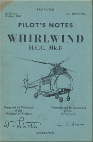 Westland Whirl Wind H.A.R. Mk.8 Helicopter Pilot's Notes Manual - AP 4509H-PN