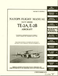 Grumman TE-2A, E-2B  Aircraft Flight Manual 01-85WBA-1 -1973