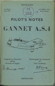 Fairey Gannet A..S. 4 Aircraft  Pilot's Notes Manual - A.P.. 4487D-PN 