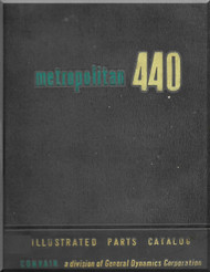 Convair 440 Aircraft Illustrated Parts Catalog  Manual -