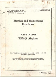 Grumman TBM-3  Aircraft Erection and Maintenance Manual  - 01-190EB-2 - 1945