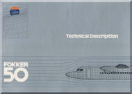 Fokker F-50  Aircraft   Technical Description  Brochure  Manual -
