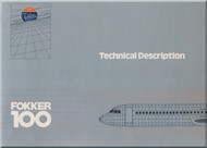 Fokker F-100  Aircraft   Technical Description  Brochure  Manual -