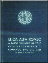 Alfa Romeo Aircraft Propeller Maintenance Manual - Elica - Manutenzione