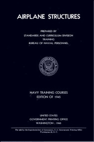 Airplane Structures NAVY Training Courses Manual  - 1945 -  NAVPERS 