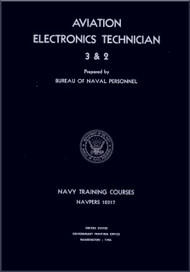 Aircraft Aviation Electronics Technician 3 & 2 NAVY Training Courses Manual  - 1956  - NAVPERS 10317