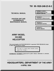 Bell Helicopter OH-58 D  Helicopter  Aviation Unit and Intermediate Maintenance Manual  - TM 55-1520-248-23-8-2