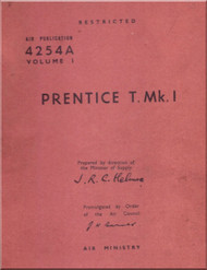 Percival Prentice Aircraft  Service Manual  Manual -   Air publication 4254A Volume 1