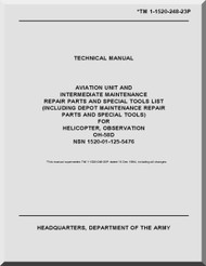 Bell Helicopter OH-58 D  Helicopter  Aviation Unit and Intermediate Maintenance Repair Parts amd special Tools List Manual  - TM 55-1520-248-23P