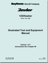 Hawker Raytheon Beechcraft  125 / Hawker Aircraft Illustrated Tool and Equipment Manual