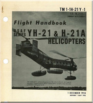 Piasecki YH-21 &  H-21 A  Helicopter  Flight Handbook  Manual - , 1956 - TM 1-1H-21Y-1