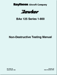 Raytheon Beechcraft  Hawker BAe 125  Aircraft Non Destructive Testing Manual