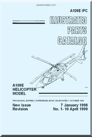Agusta A.109  E Illustrated Parts Catalog   Manual  ( English Language  )